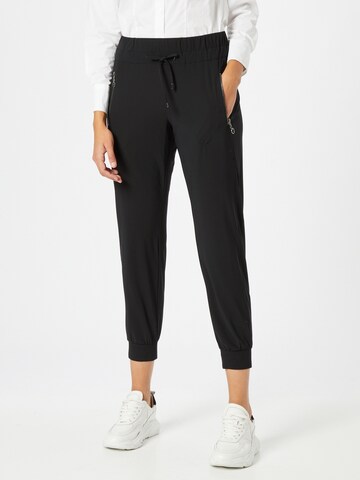 Effilé Pantalon s.Oliver BLACK LABEL en noir : devant