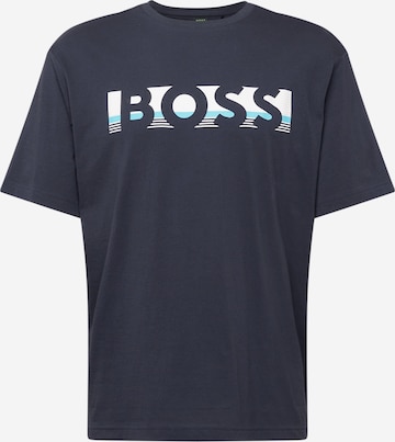 BOSS Green T-Shirt in Blau: predná strana