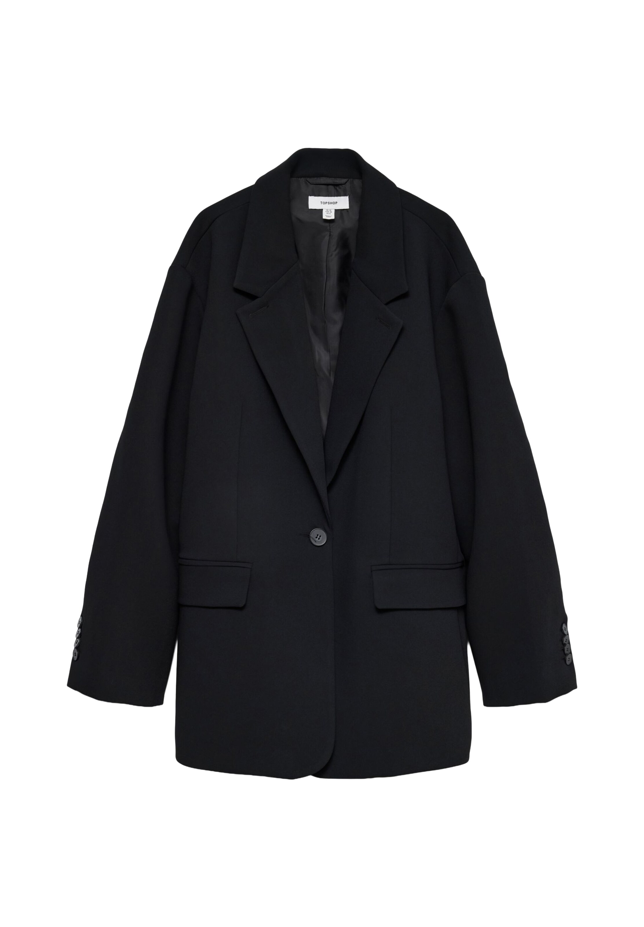 TOPSHOP Блейзер 'LOUISE' в Черный: спереди
