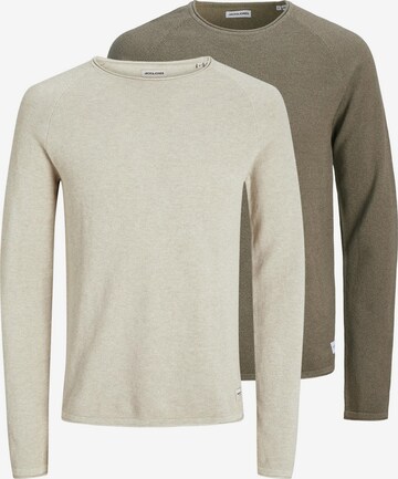 JACK & JONES Sweater 'Hill' in Brown: front