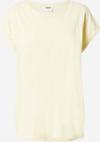 T-shirt Urban Classics en jaune : devant