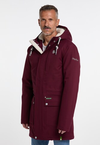 Schmuddelwedda - Parka de inverno em vermelho: frente