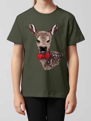 watabout.kids Shirt 'Rehkitz' in Green