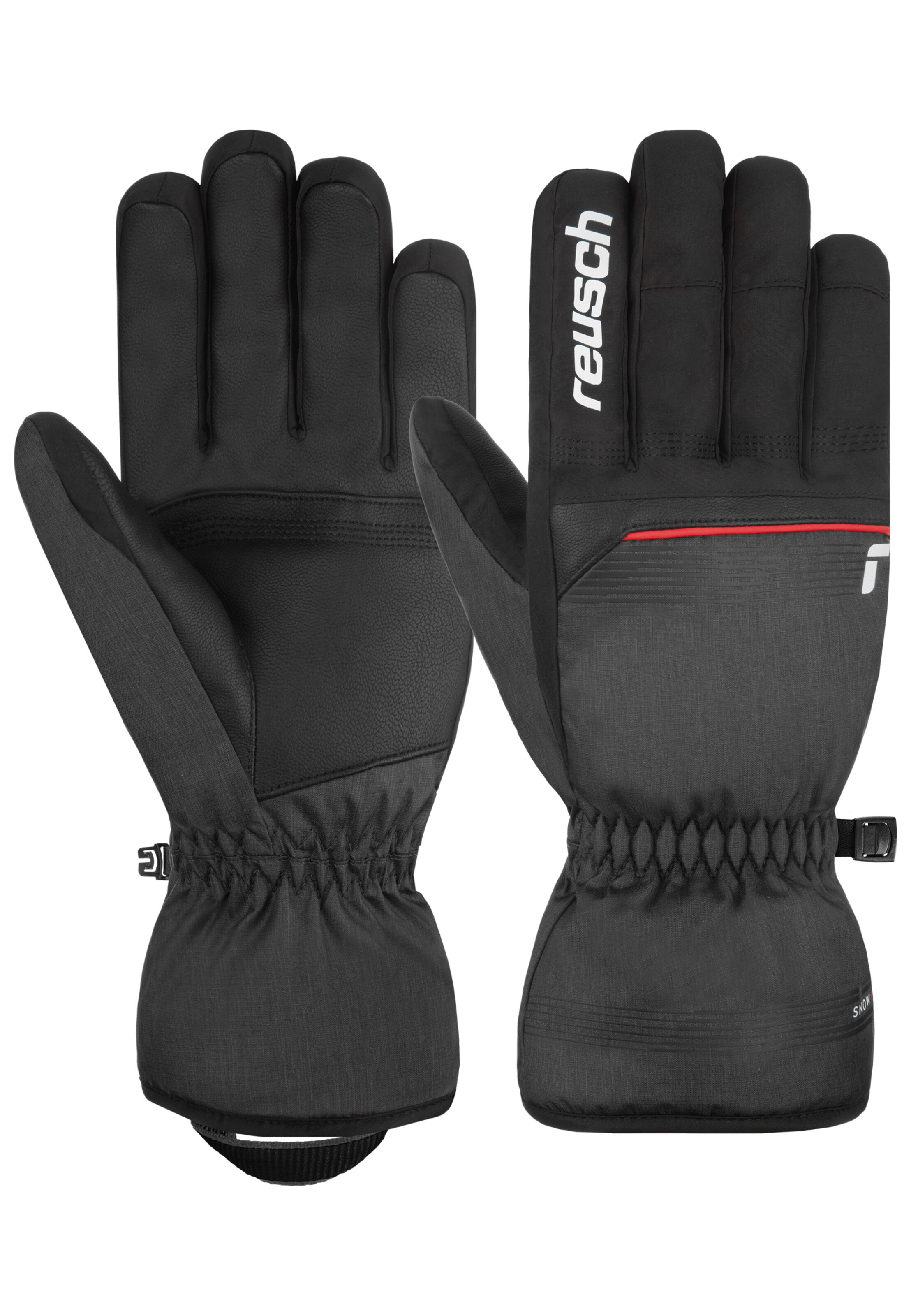 REUSCH Sporthandschoenen 'Snow King' in Zwart: voorkant