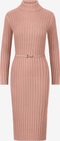 APART Knitted dress in Beige: front