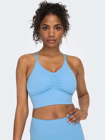 ONLY PLAY Bralette Sports Bra in Blue: front