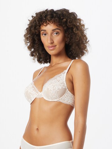 T-shirt Reggiseno di ESPRIT in beige: frontale