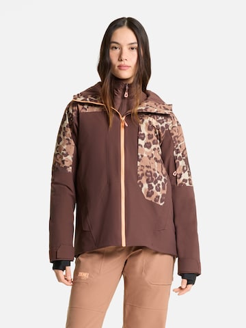 ZIENER Winter Jacket in Brown: front