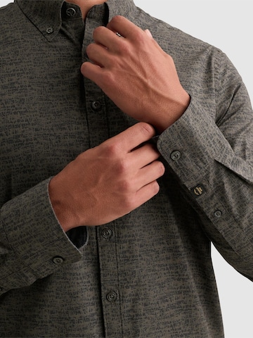 PME Legend - Ajuste regular Camisa 'Poplin shirt with allover print' en gris