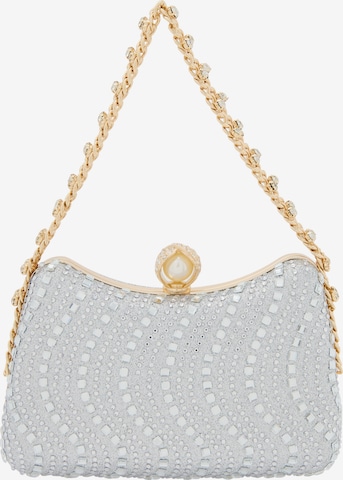 Sac bandoulière faina en argent : devant