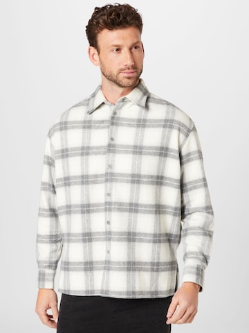 DRYKORN Regular fit Button Up Shirt 'NORENS' in Grey: front