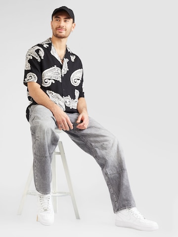 River Island Comfort fit Overhemd in Zwart