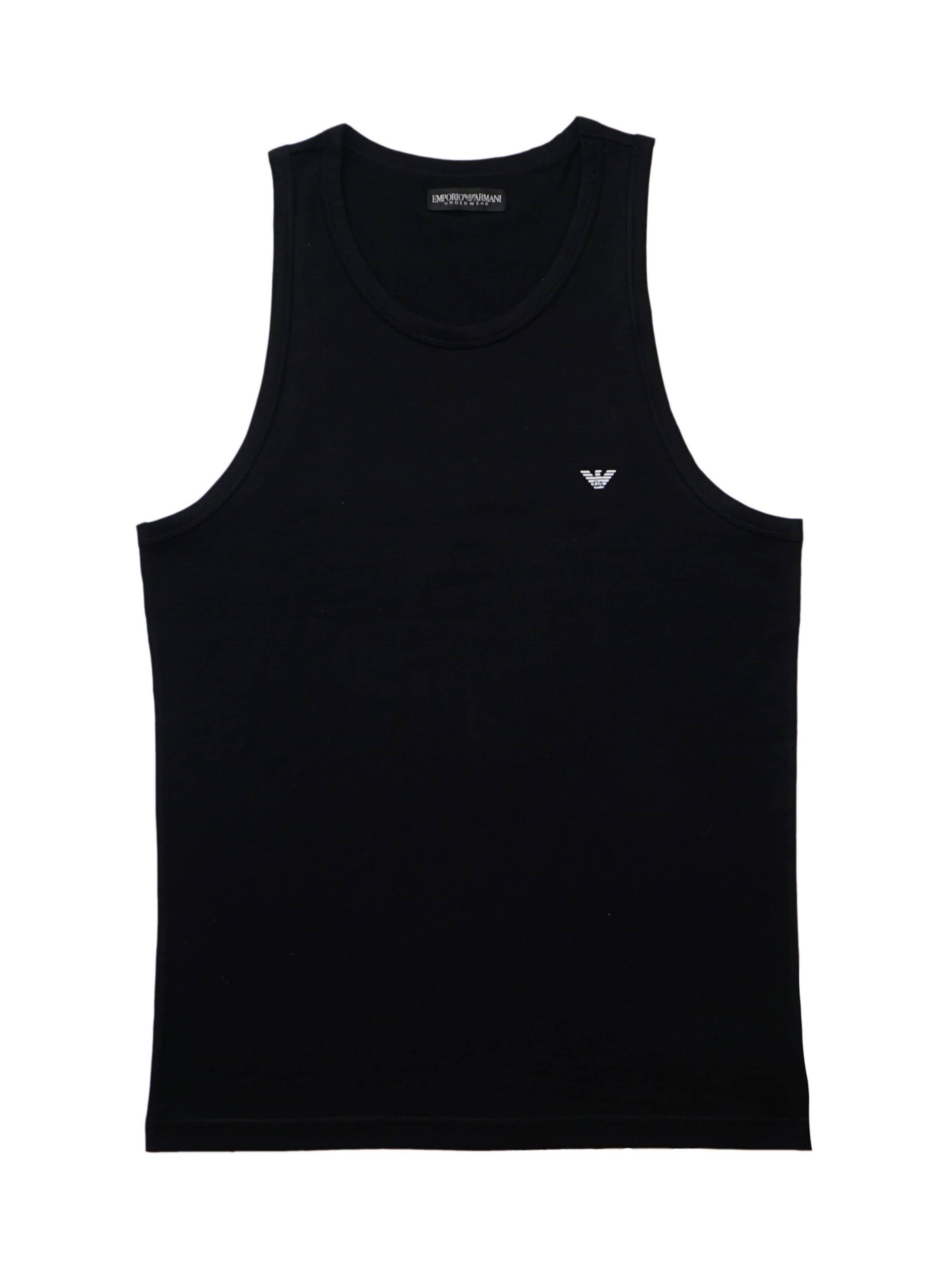 T-Shirt Emporio Armani en noir : devant