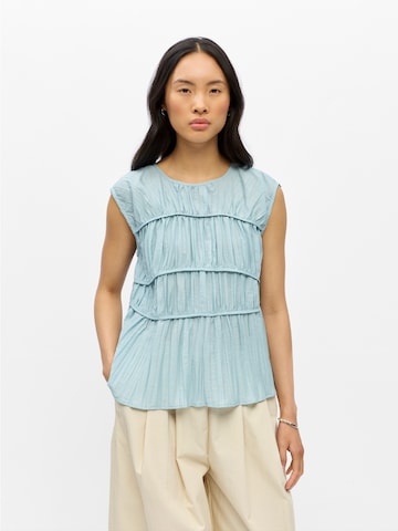 OBJECT Blouse 'OBJMABEL' in Blauw: voorkant
