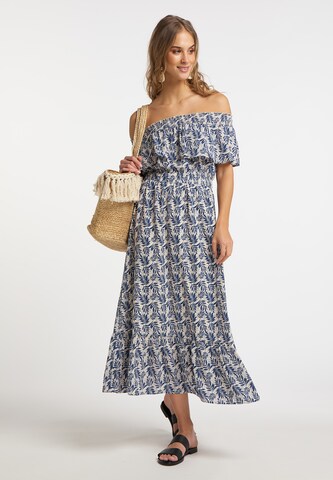 Robe IZIA en bleu : devant