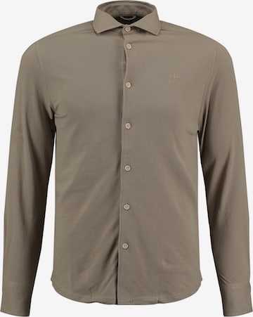 Key Largo Overhemd 'Denmark' in Bruin: voorkant