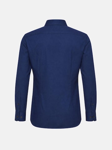 Michael Kors Regular fit Skjorta 'DOBBY ENGINEERD MODERN FIT SHIRT CAMICIA' i blå