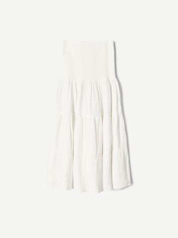 Bershka Sukně – bílá