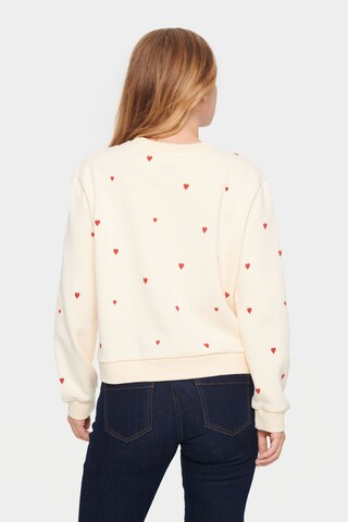 SAINT TROPEZ Sweatshirt 'Dagna' in Beige