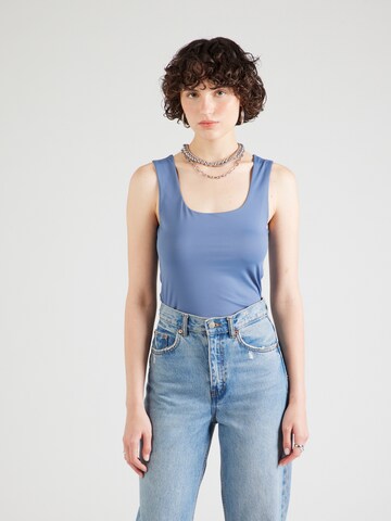 VILA Top 'VIKenza' in Blauw: voorkant