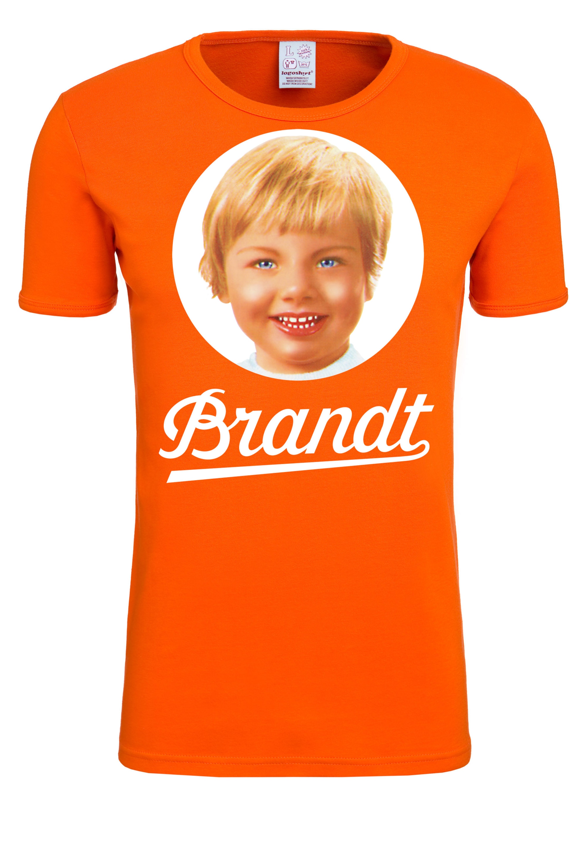 LOGOSHIRT Shirt in Oranje: voorkant