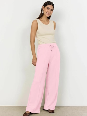 Soyaconcept Wide Leg Bukser 'Banu' i pink: forside
