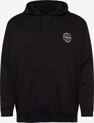 Jack & Jones Plus Sweatshirt 'Shark' in Schwarz: predná strana