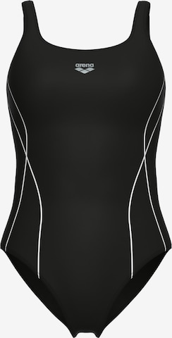 ARENA Bustier Muotoileva uimapuku 'SHAPEWEAR ERIKA B-CUP' värissä musta: etupuoli