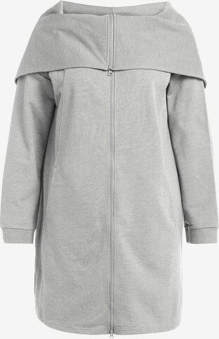 Ulla Popken Sweatjacke in Grau: predná strana