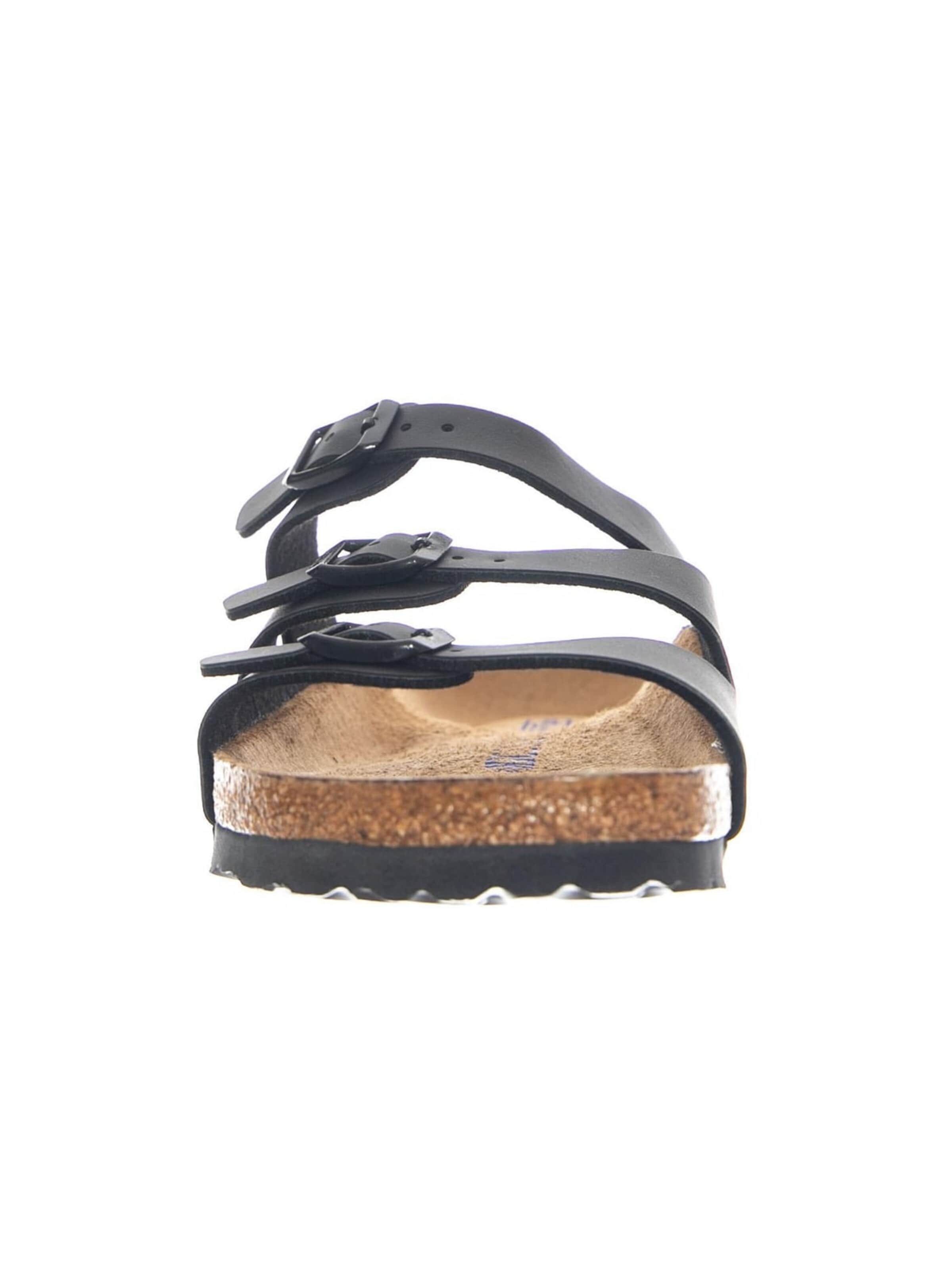 BIRKENSTOCK Klapki 'Florida SFB Birko Flor Narrow Fit Black' w kolorze czarny