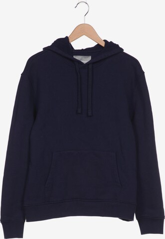 Organic Basics Sweatshirt & Zip-Up Hoodie in XL in Blue: front