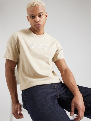 LEVI'S ® Μπλουζάκι 'Relaxed Fit Tee' σε μπεζ