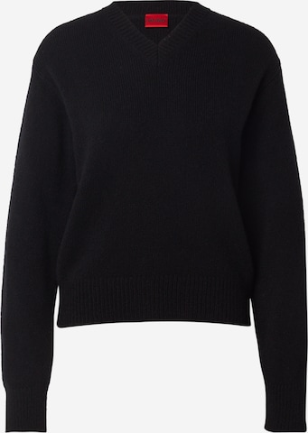 juoda HUGO Megztinis 'Solanu': priekis