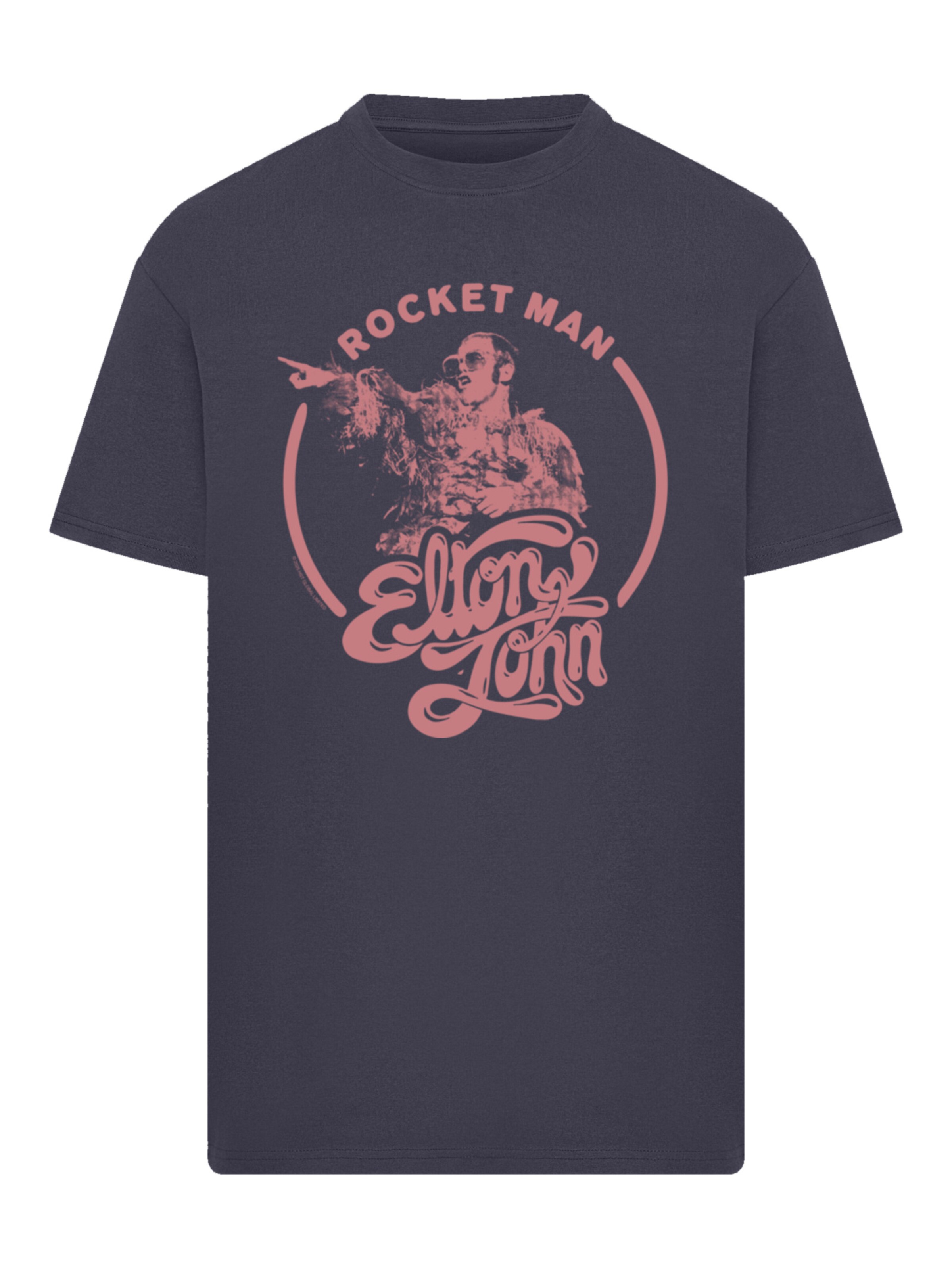 T-Shirt 'Elton John Rocketman' F4NT4STIC en bleu : devant