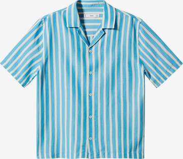 MANGO MAN Regular fit Риза 'ESTRENC' в синьо: отпред