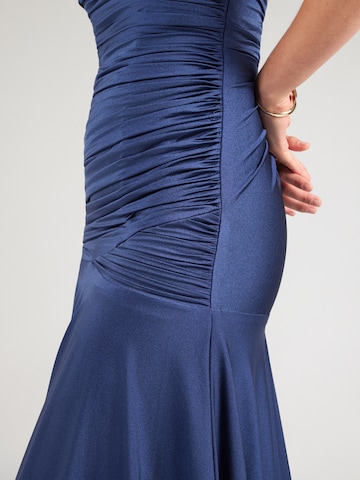 mascara Evening Dress in Blue