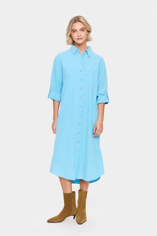 SAINT TROPEZ - Vestido camisero 'ZalindaSZ' en azul: frente