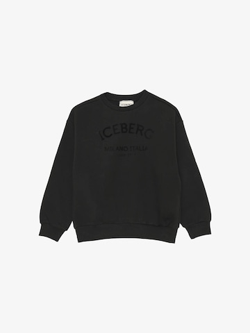 ICEBERGS Sweatshirt 'ON TONE' in Schwarz: Vorderseite