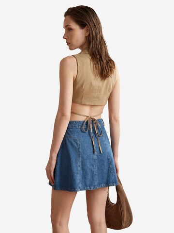 My fashion - Colete de fato em castanho