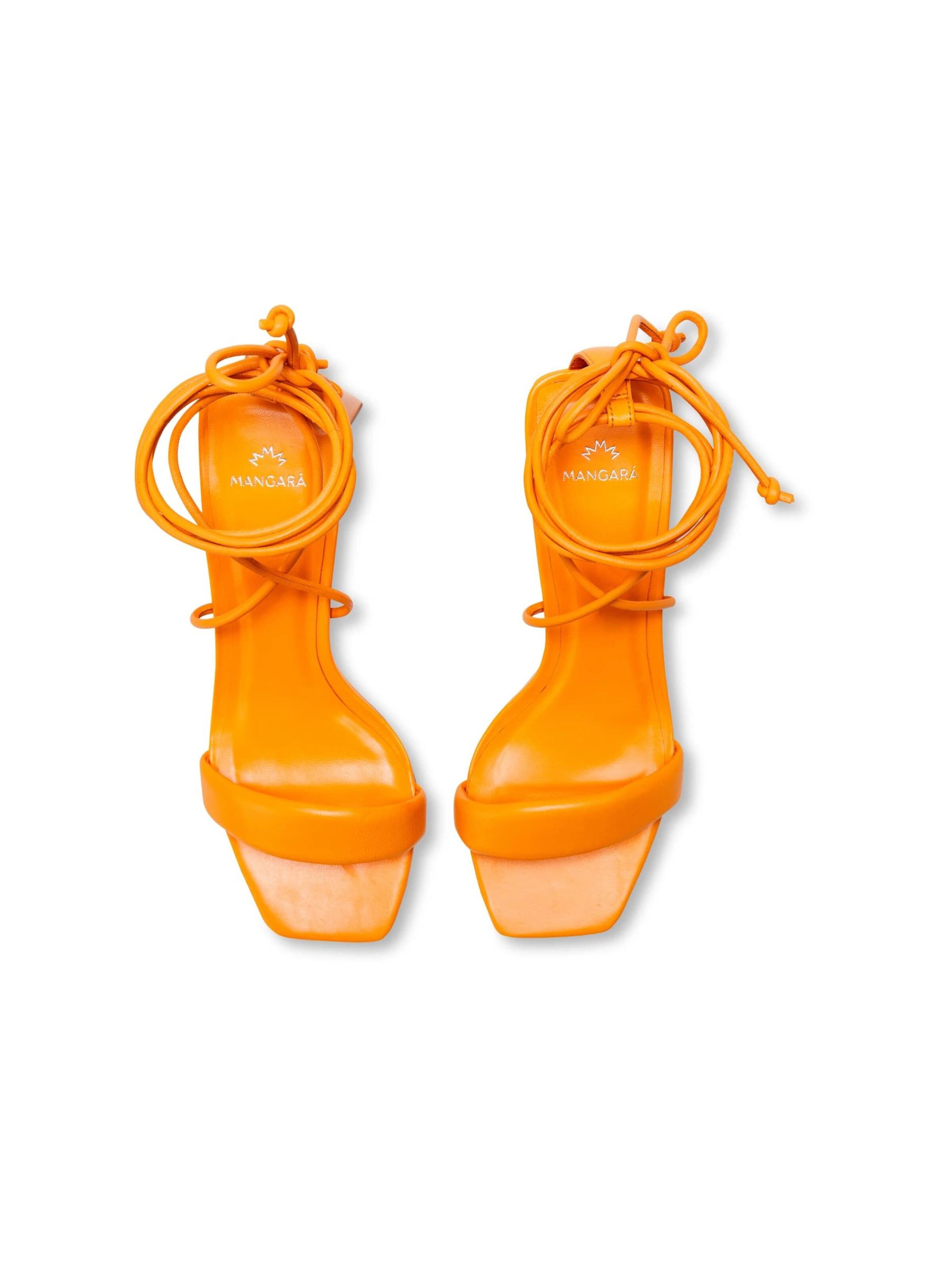 Mangara Atelier Sandalen met riem 'Caúna' in Oranje