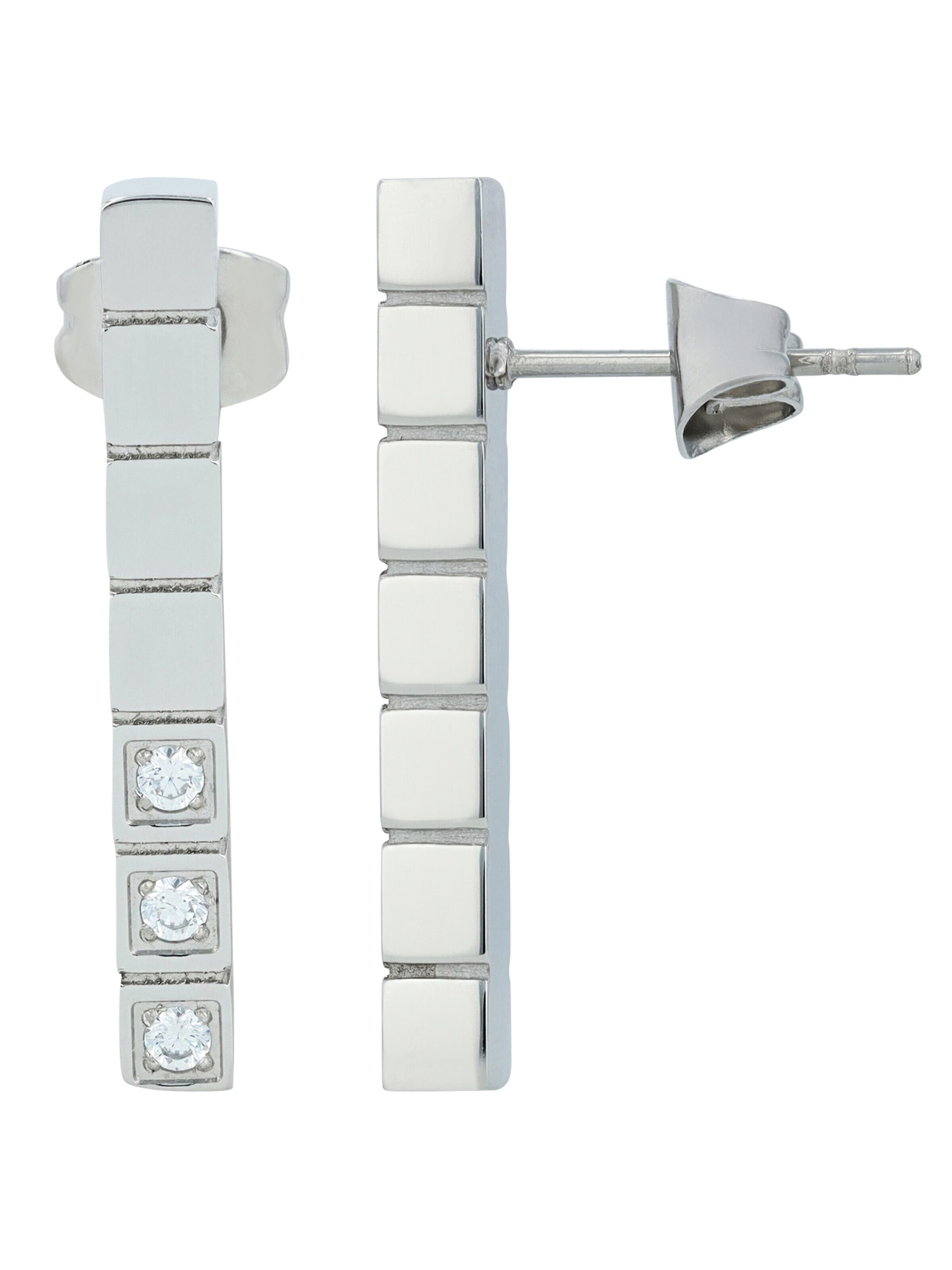 Akzent Earrings 'wasserfest' in Silver