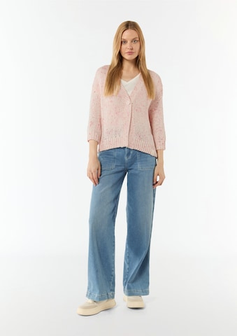 Cardigan comma casual identity en rose