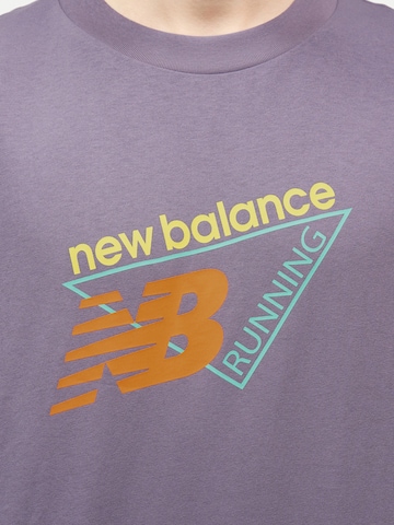 new balance Футболка 'Classic' в Лиловый