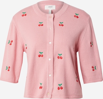 Cardigan 'THESS' OBJECT en rose : devant