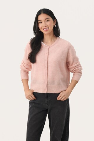 Part Two Knit cardigan 'Linika' in Pink: front