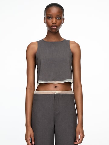 Haut Pull&Bear en gris : devant