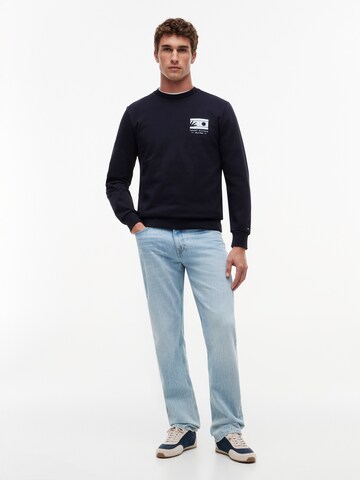 TOMMY HILFIGER Sweatshirt i blå