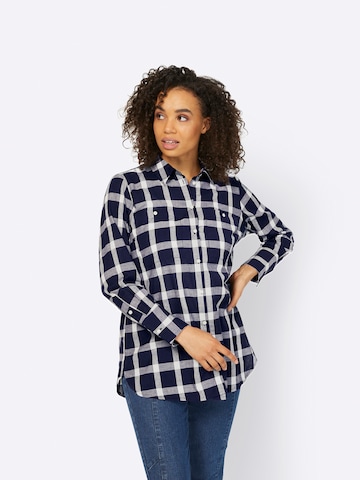 heine Blouse in Blauw: voorkant