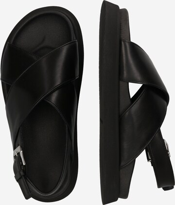 Garment Project Strap Sandals in Black