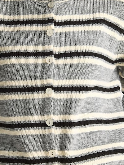 Bianco Lucci Strickjacke in graumeliert / schwarz / weiß, Produktansicht